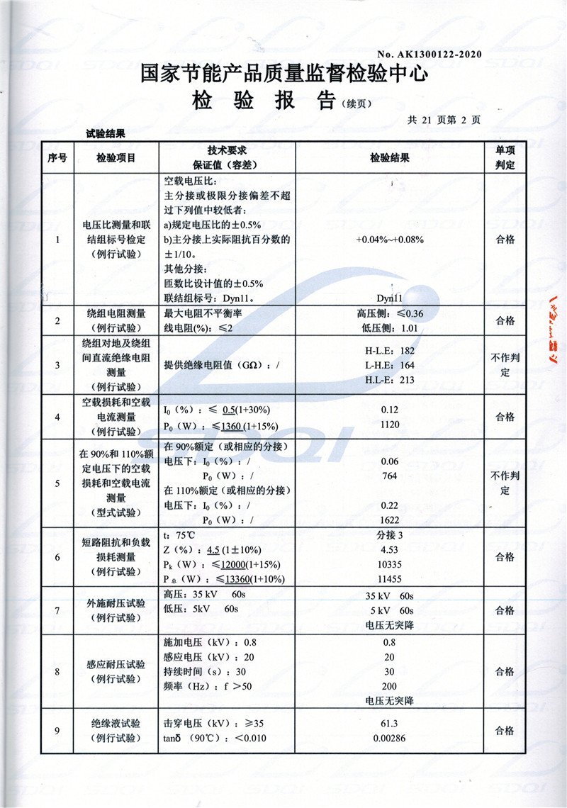 高低压试验报告-S11-1250巫山巫山巫山油浸式变压器-2.jpg